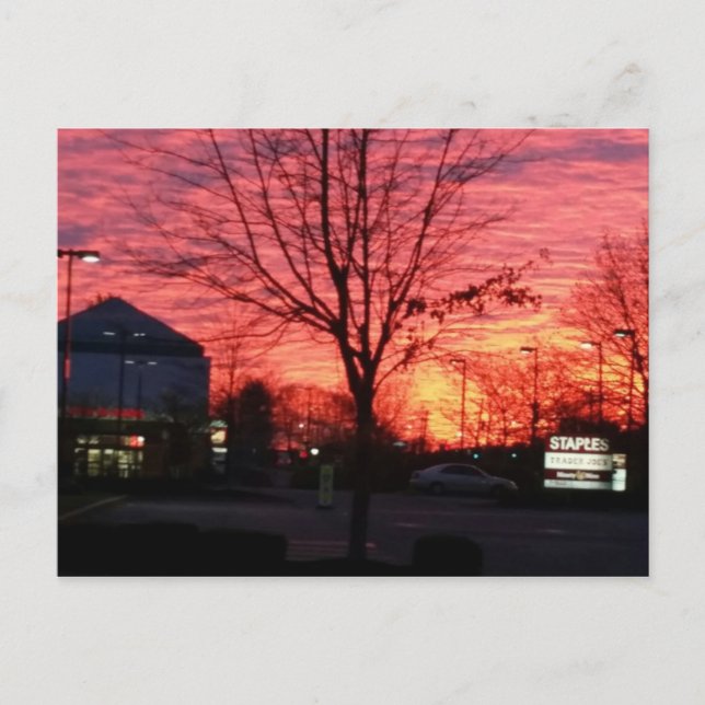 sunrise in framingham, massachusetts postcard (Front)