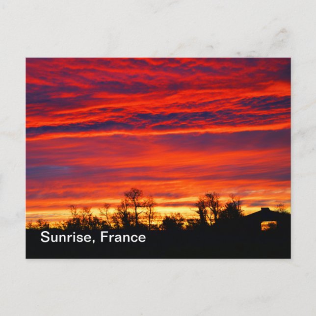 Sunrise in France Postcard (Front)