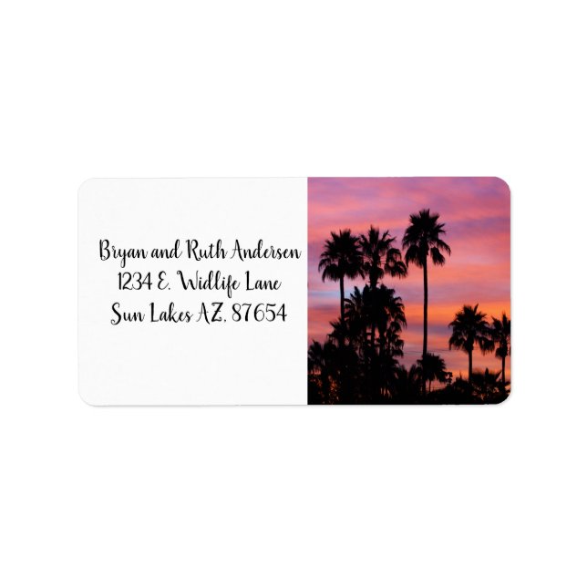Sunrise in Gilbert, AZ Label (Front)