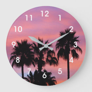 Sunrise in Gilbert, AZ Large Clock