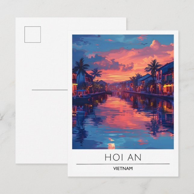 Sunrise in Hoi An Vietnam Travel  Postcard (Front/Back)