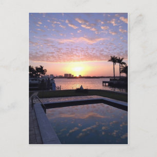 Sunrise in Miami Postcard