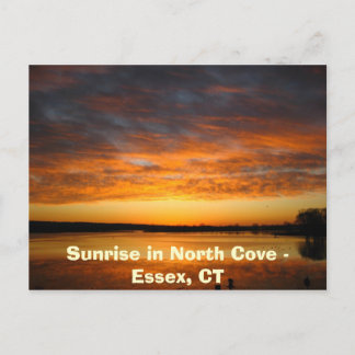 Sunrise in North Cove - Essex, CT Postcard
