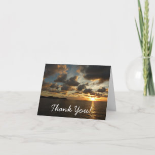 Sunrise in St. Thomas I Thank You Card