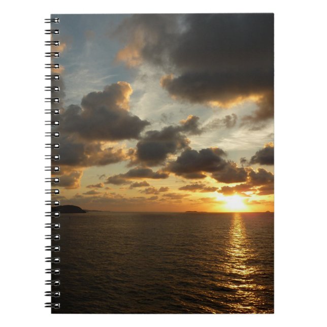 Sunrise in St. Thomas I US Virgin Islands Notebook (Front)