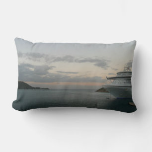 Sunrise in St. Thomas II Cruise Seascape Lumbar Cushion