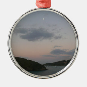 Sunrise in St. Thomas III US Virgin Islands Metal Tree Decoration