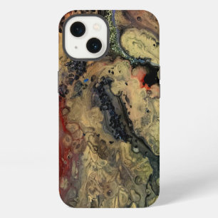 Sunrise in the desert painting in sandy tones iPhone 13 case