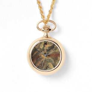 Sunrise in the desert painting in sandy tones watch
