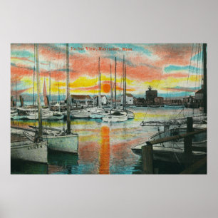 Sunrise in the Harbour Poster