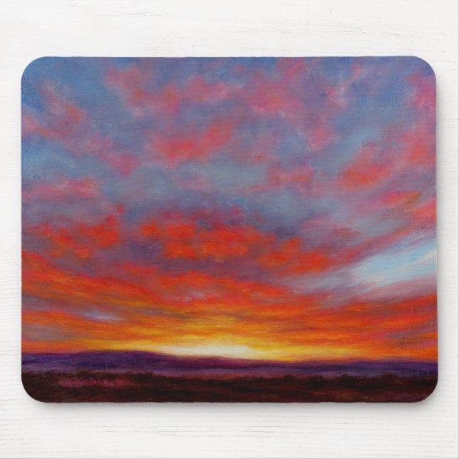 Sunrise in the Mountains of Montana Mousepad (Front)
