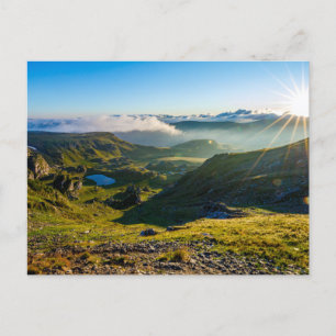 Sunrise in the Romanian Carpathians Postcard