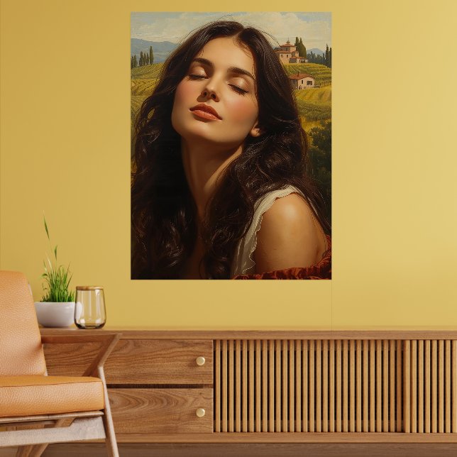 Sunrise in Tuscany Poster (Living Room 2)