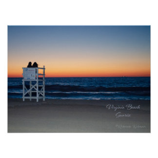 Sunrise in Virginia Beach July 2024 Poster