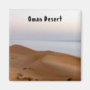 Sunrise in Wahiba Sands desert in Oman Magnet