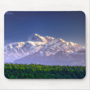 Sunrise Kisses Mt. McKinley Alaska Range Mouse Pad