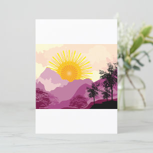 Sunrise Landscape Invitation