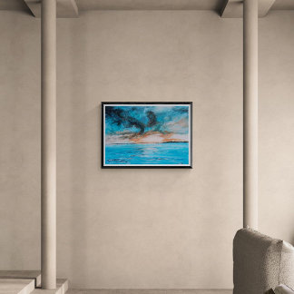 Sunrise Landscape Painting Photo Print