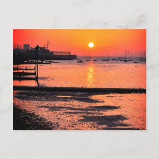 Sunrise, Leigh-on-sea, Essex, England, UK Postcard