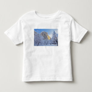 Sunrise light hits El Capitan through snowy Toddler T-Shirt