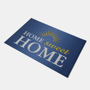SUNRISE logo gold silver I + your Backg. & ideas Doormat