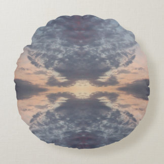 Sunrise mirage round cushion