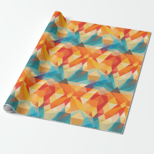 Sunrise Mosaic Geometric: New Beginnings Design Wrapping Paper