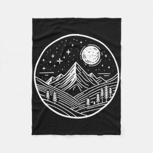 Sunrise Mountain Nature Hiking Camping Outdoors Mo Fleece Blanket