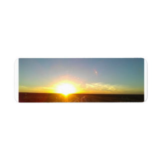 sunrise nature label return address label