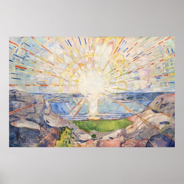 Sunrise of Renewal,Edvard Munch’s Solenintro Poster (Front)