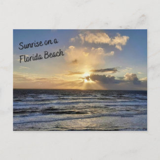 Sunrise on a Florida Beach Postcard 