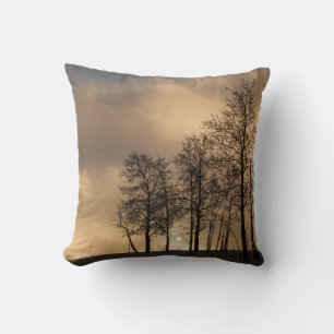 Sunrise on Clouds and Trees Cushion