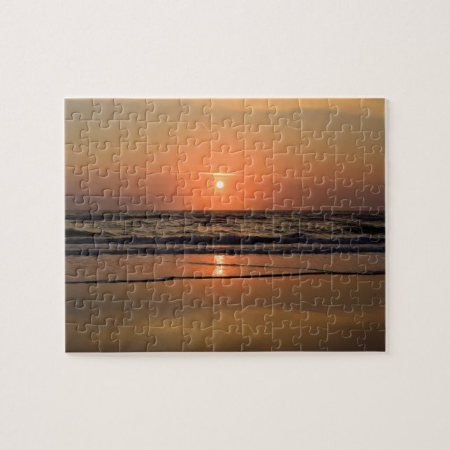 Sunrise on Cocoa Beach, Florida  -  8x10 Jigsaw Puzzle (Horizontal)