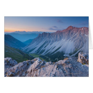 Sunrise on mt. falschkogel, in the lechtaler