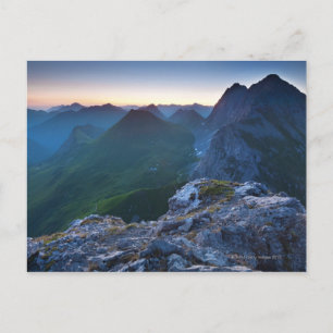 Sunrise on mt. falschkogel, in the lechtaler 6 postcard