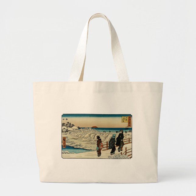 Sunrise on New Year's Day at Susaki Large Tote Bag (Front)