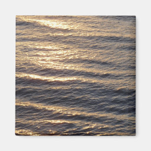 Sunrise on Ocean Waters Calming Photography Magnet