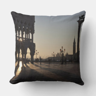 Sunrise on Plaza San Marco Cushion