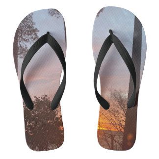 Sunrise on the bay flip flop sandals