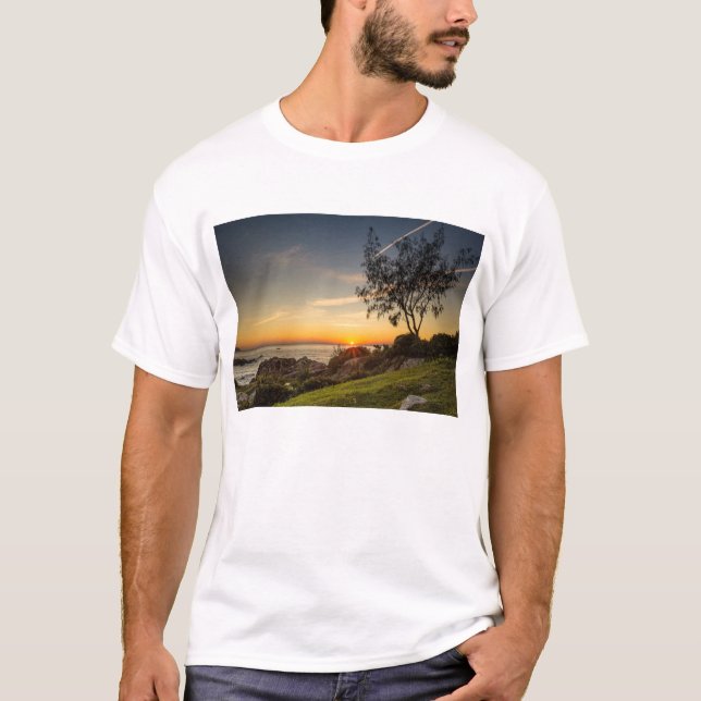 Sunrise On The Beach Armação, Brazil T-Shirt (Front)