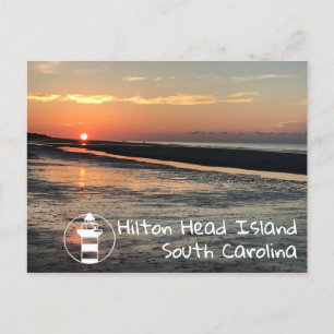 Sunrise on the Beach   Hilton Head Postcard