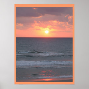 Sunrise on the Beach Poster