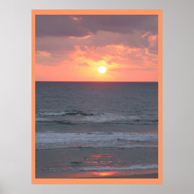 Sunrise on the Beach Poster (Front)