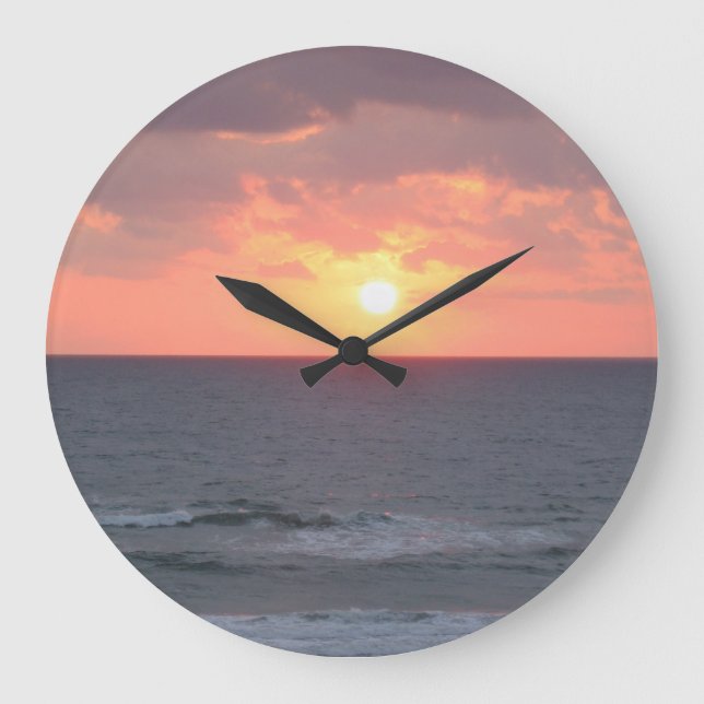 Sunrise on the Beach Wall Clock (Front)