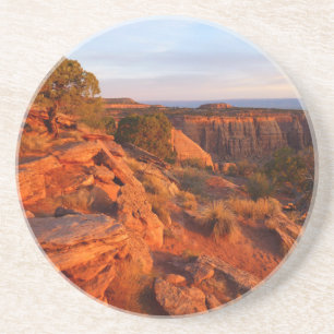 Sunrise on the Grand View Trail at CO Monument Coaster