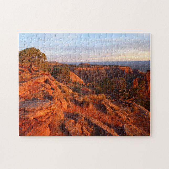 Sunrise on the Grand View Trail at CO Monument Jigsaw Puzzle (Horizontal)