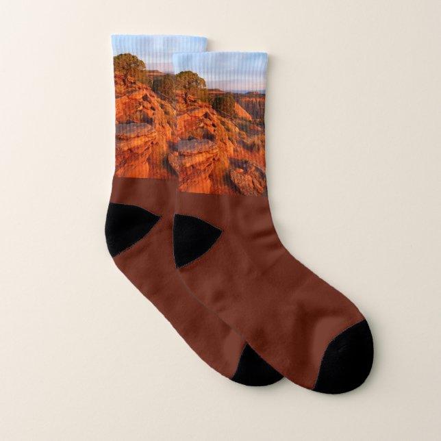 Sunrise on the Grand View Trail at CO Monument Socks (Pair)