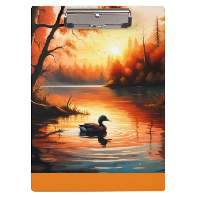 Sunrise on the Lake Clipboard (Front)