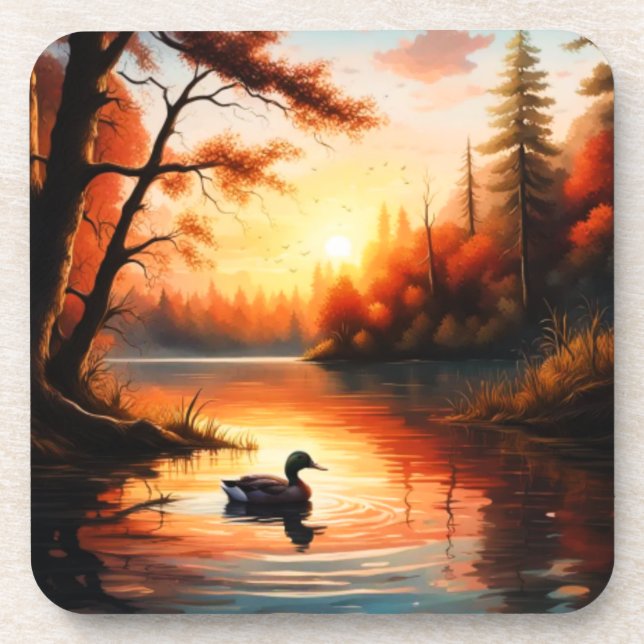 Sunrise on the Lake Coaster (Front)