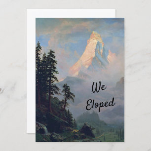 Sunrise on the Matterhorn Elopement Invitation